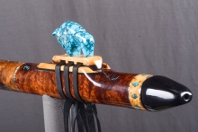 Tasmanian Blackwood Burl Native American Flute, Minor, Low E-4, #4L4L (3)